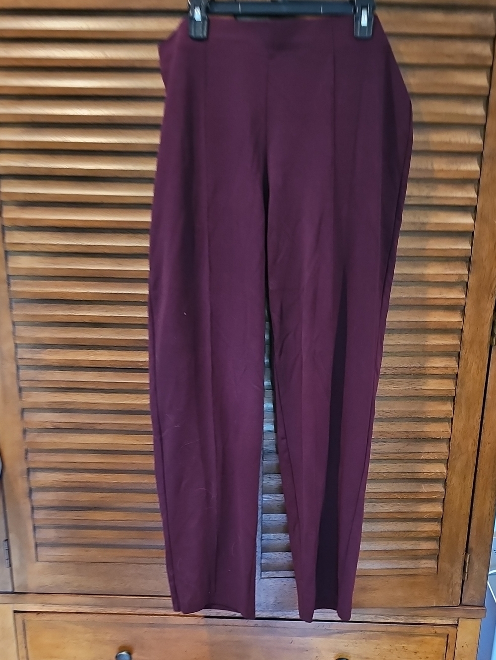 croft & barrow Straight-Leg Stretch Pants in Burgundy